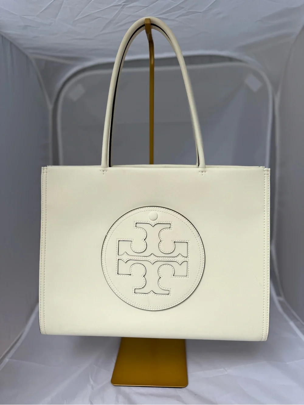 Tory Burch Ella Bio Small Tote | Warm White | Includes Tags & Dust Bag